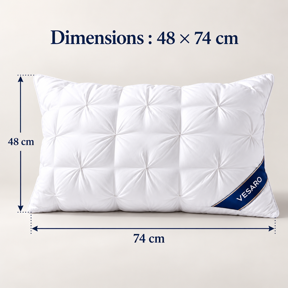 Oreiller Ergonomique Vesaro™ – Ultra-Moelleux & Respirant