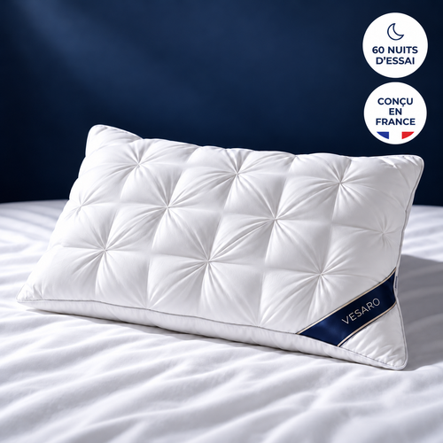 Oreiller Ergonomique Vesaro™ – Ultra-Moelleux & Respirant