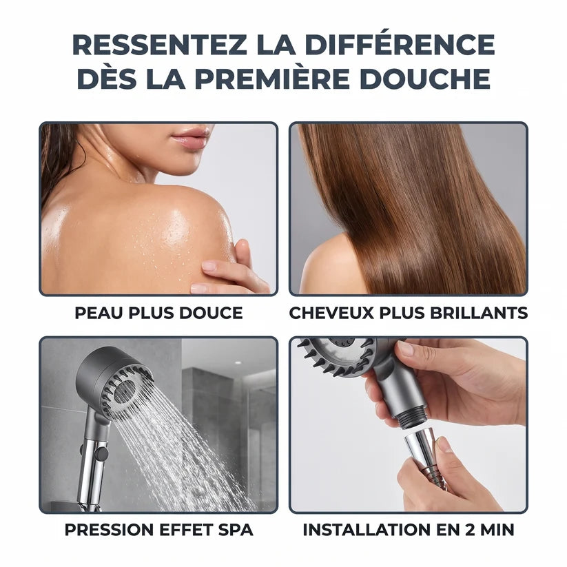 AquaVesaro™ - Transformez vos cheveux, votre peau et votre douche